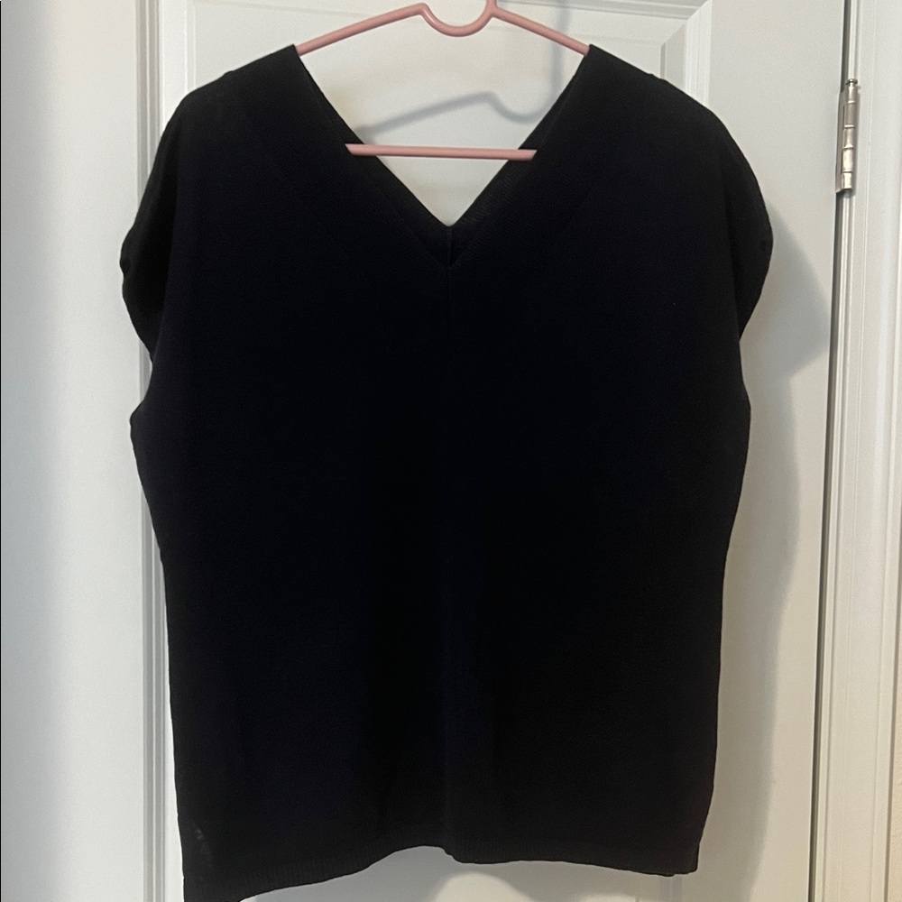 Talbots Navy Blue Sweater Vest size L